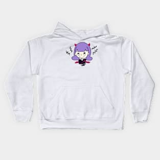 Kawaii Halloween Girl Cute Evil Purple Harajuku Anime Goth Kids Hoodie